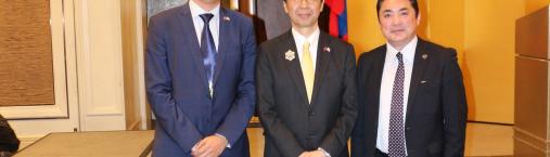 Япон Улсын Элчин Сайдын Яамнаас зохион байгуулсан хүндэтгэлийн хүлээн авалтанд оролцлоо.